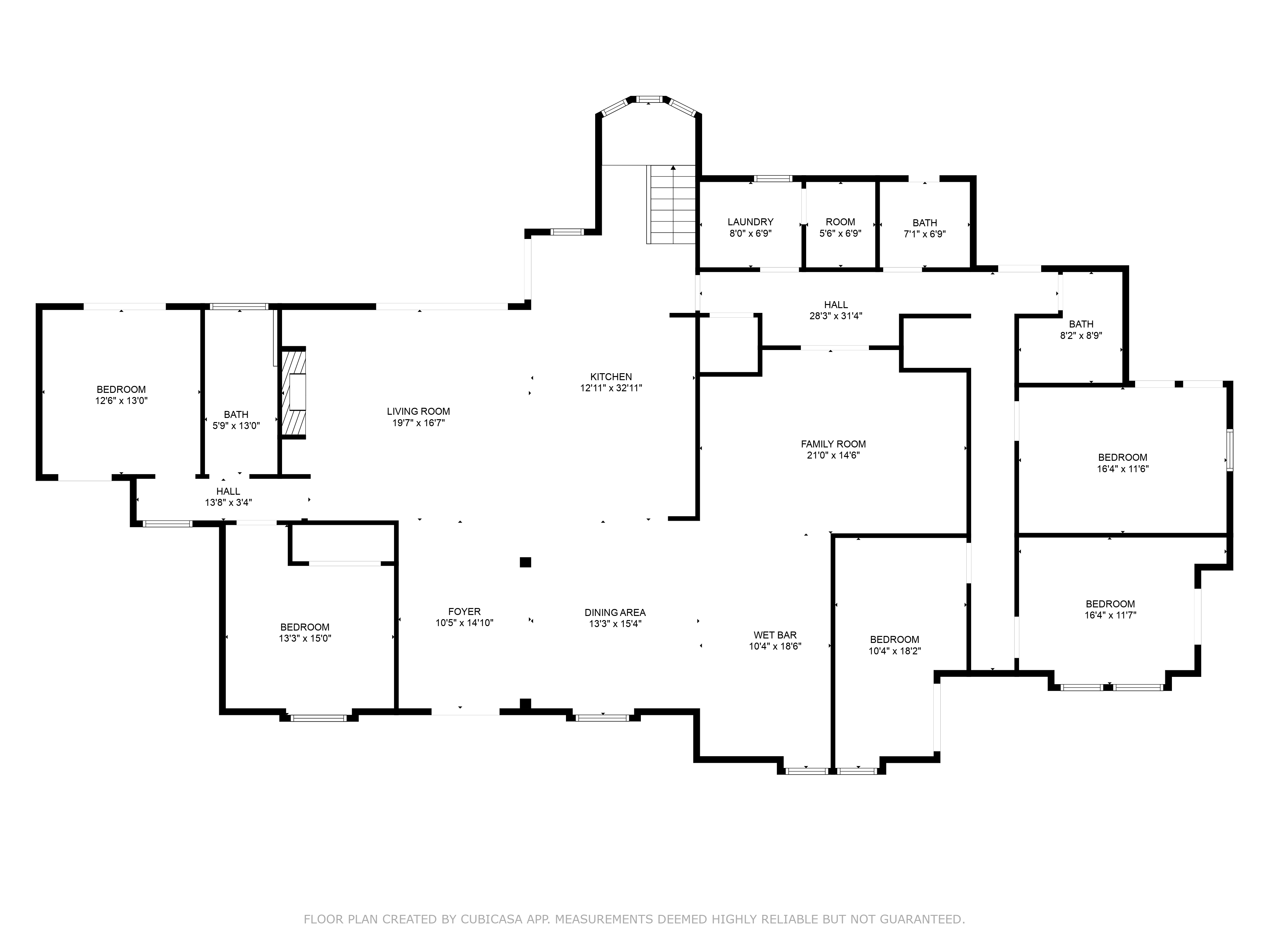 Example residential floor plan